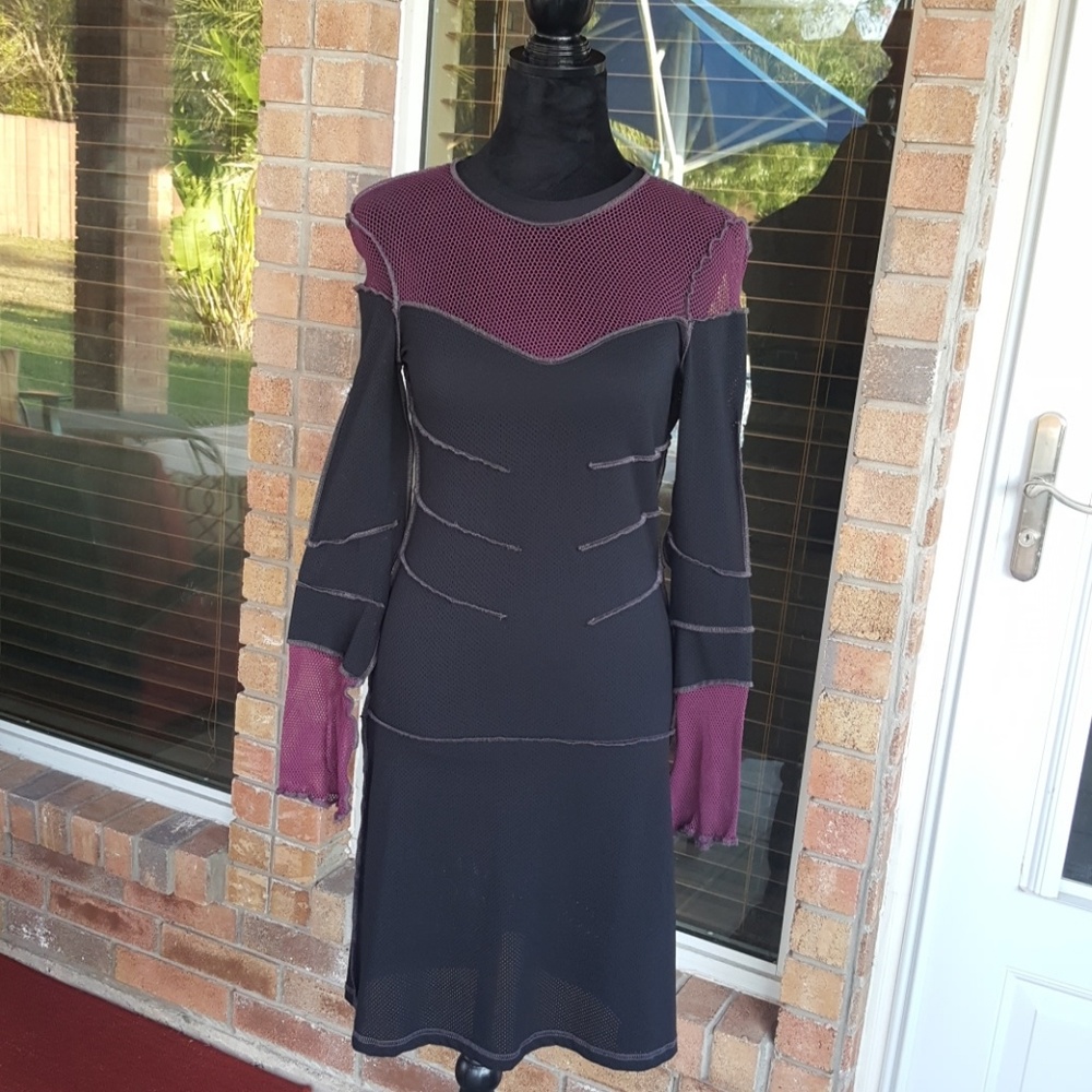 NWOT Vintage Lip Service Goth Mesh/Fishnet Dress